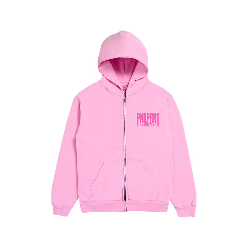 Pnkprnt Est. 2014 Zip Up Hoodie - Nicki Minaj