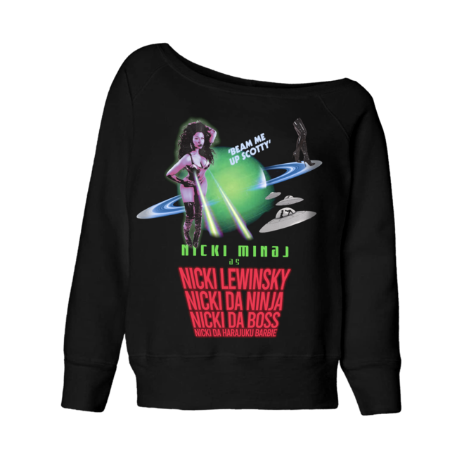 Nicki Minaj - ITTY BITTY PIGGY OFF THE SHOULDER CREWNECK