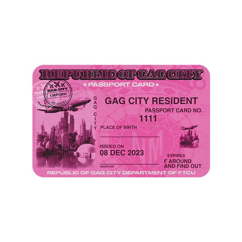 Nicki Minaj - Passport Card (Re-Entry Stamp).